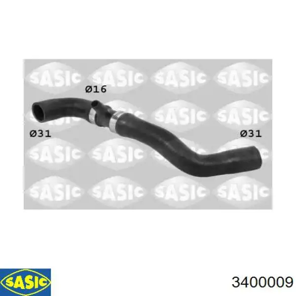 Купити 3400009 Sasic Шланг/патрубок радіатора охолодження, нижній