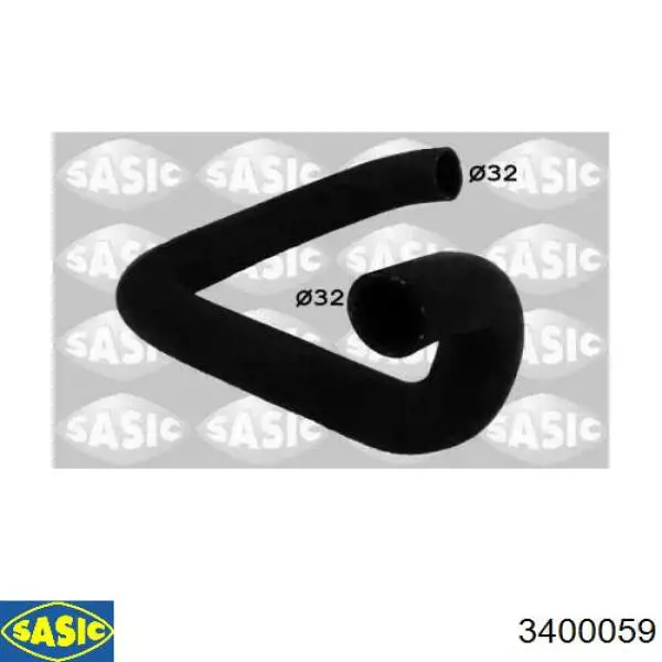 Купити 3400059 Sasic Шланг/патрубок радіатора охолодження, верхній