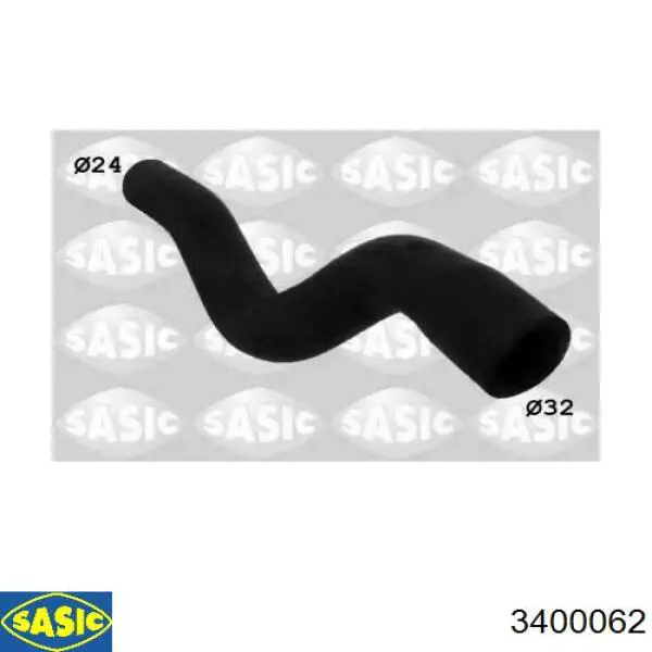 Шланг/патрубок радіатора охолодження, верхній Sasic 3400062 ціна, від 5.61 USD
