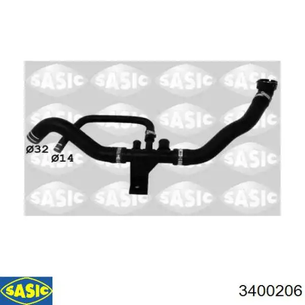 Купити 3400206 Sasic Шланг/патрубок радіатора охолодження, нижній