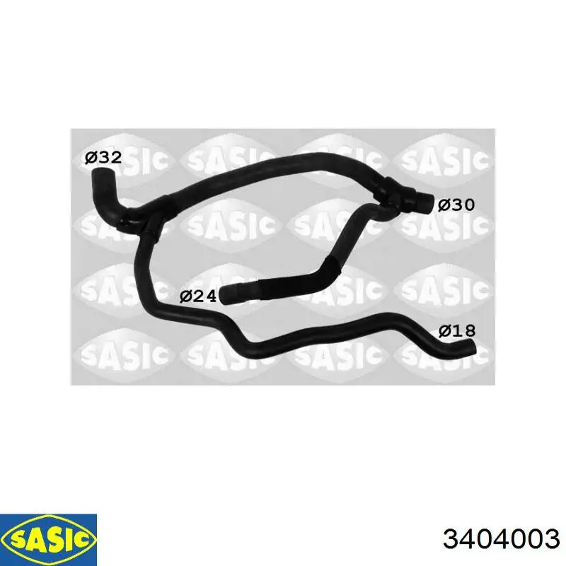 Шланг/патрубок системи охолодження Sasic 3404003 ціна, від 37.89 USD