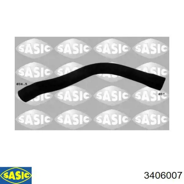 Шланг/патрубок радіатора охолодження, верхній Sasic 3406007 ціна, від 7.99 USD