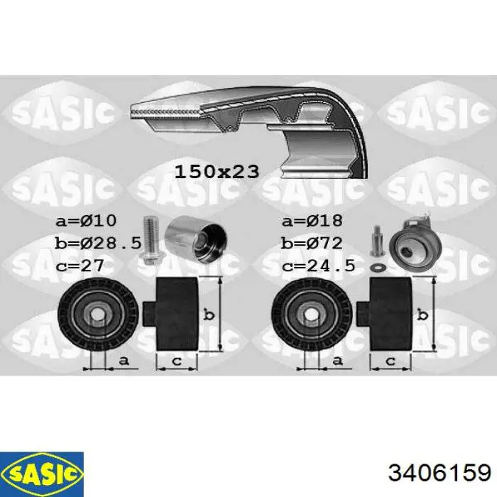 Шланг/патрубок радіатора охолодження, верхній Sasic 3406159 ціна, від 19.40 USD