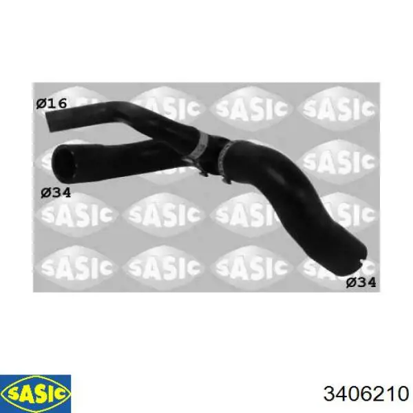Купити 3406210 Sasic Шланг/патрубок радіатора охолодження, нижній