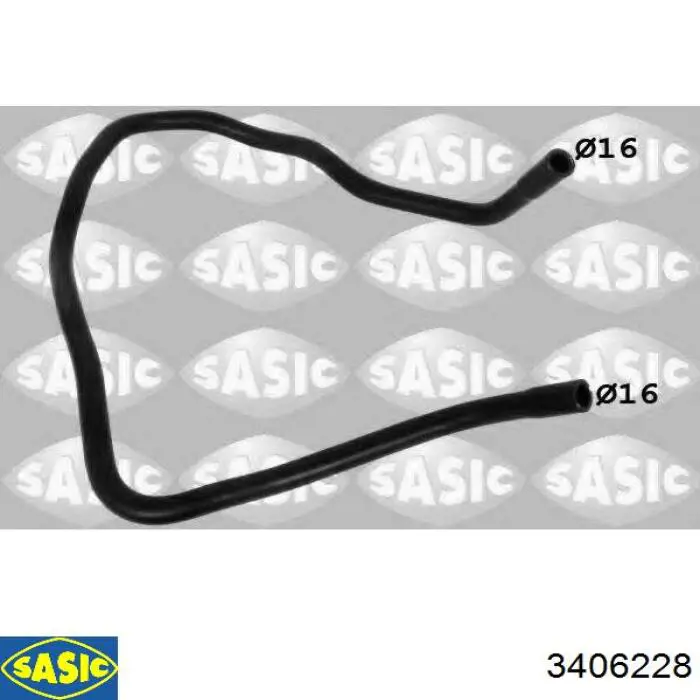 Шланг/патрубок системи охолодження Sasic 3406228 ціна, від 6.33 USD
