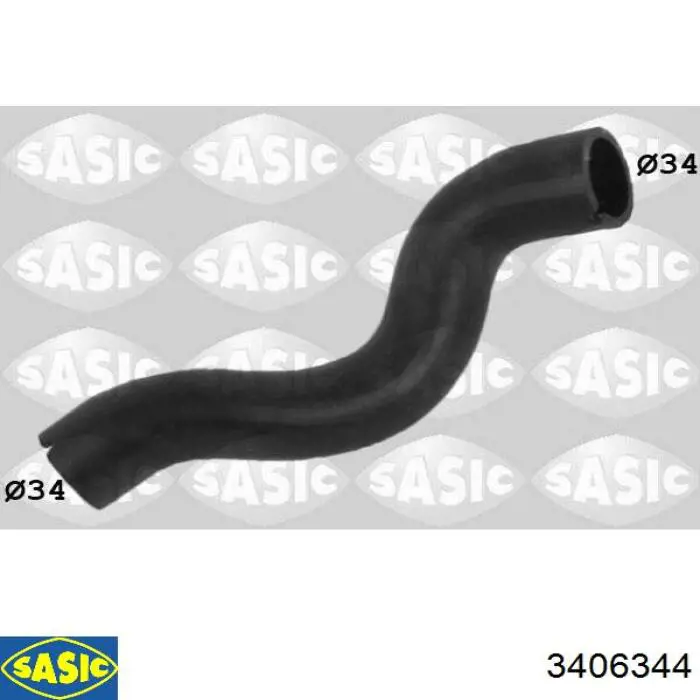 Шланг/патрубок радіатора охолодження, нижній Sasic 3406344 ціна, від 4.58 USD