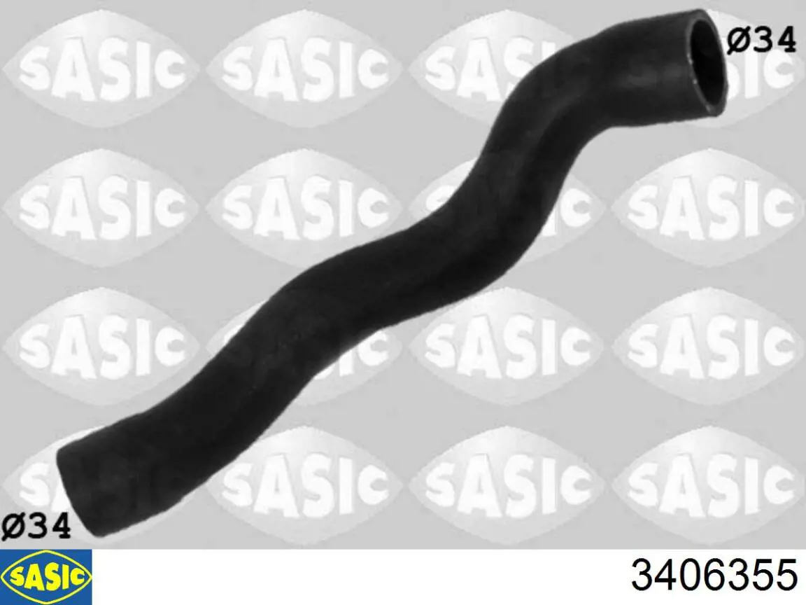 3406355 Sasic шланг/патрубок радіатора охолодження, верхній