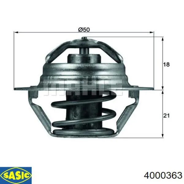 Автомобільний термостат Sasic 4000363 ціна, від 7.76 USD