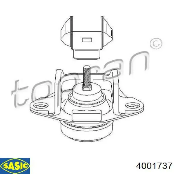 Права подушка двигуна Kautek REEM047 ціна, від 24.00 USD