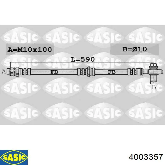 Важіль передньої підвіски нижній, правий Sasic 4003357 ціна, від 29.01 USD