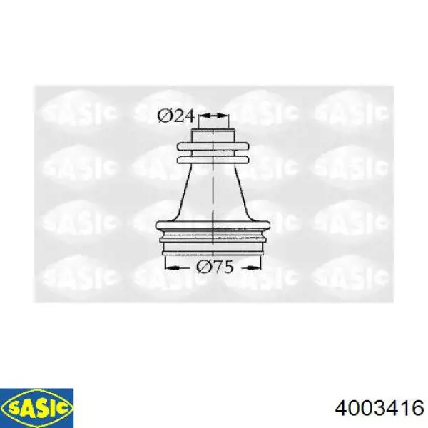 Пильник ШРУСа внутрішній 0023090 GKN-Spidan