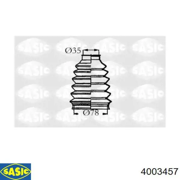 Купити 4003457 Sasic Пильник шарніра приводу