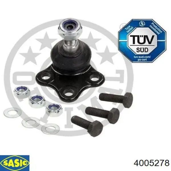 Кульова опора, нижня Sasic 4005278 ціна, від 9.95 USD