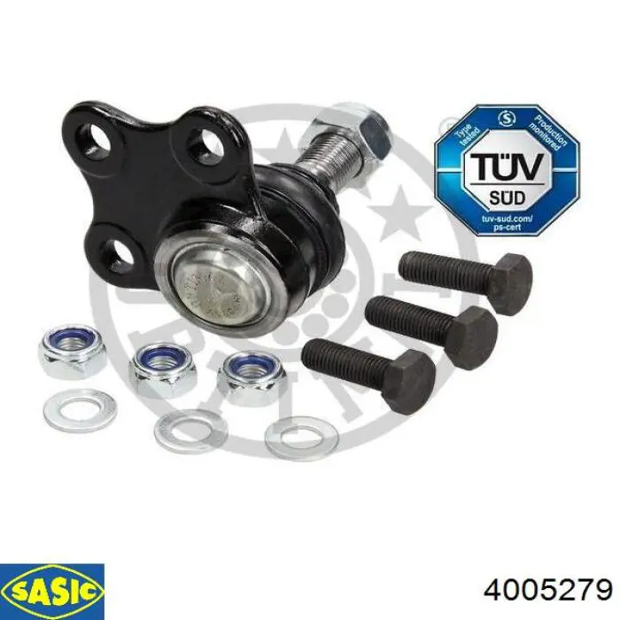Кульова опора, верхня Sasic 4005279 ціна, від 11.85 USD