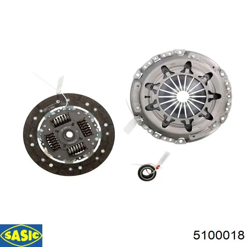 Купити 5100018 Sasic Комплект зчеплення (диск, корзина, підшипник)