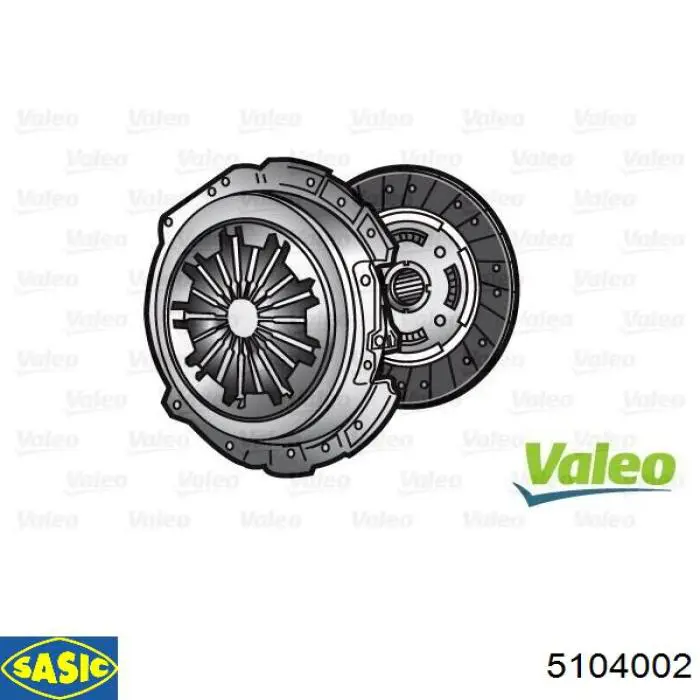 Комплект зчеплення (3 частини) Sasic 5104002 ціна, від 123.92 USD