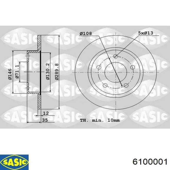 Задні дискові гальма Ashika 61000617 ціна, від 28.27 USD