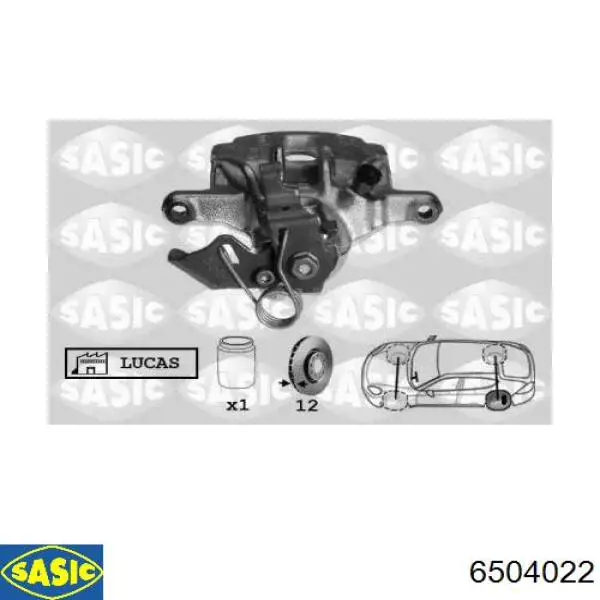 Купити 6504022 Sasic Супорт задній лівий