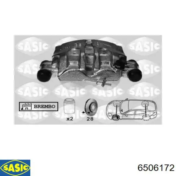 Супорт гальмівний передній лівий 504120470 Iveco