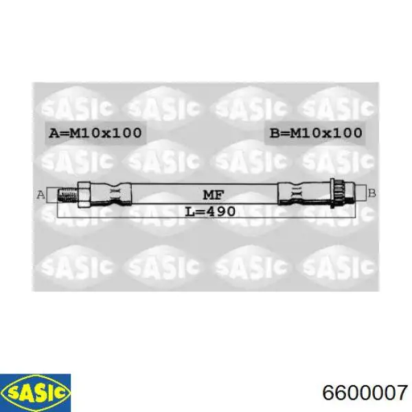 Труба Sasic 6600007 ціна, від 9.63 USD