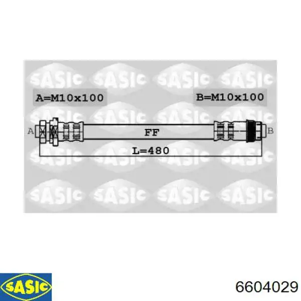 Шланг гальмівний задній, лівий Cavo C900425A ціна, від 5.71 USD