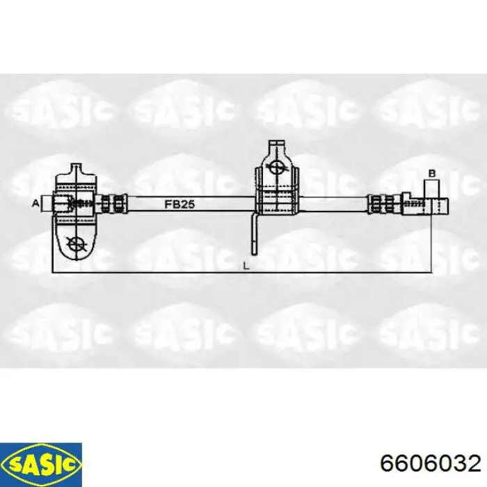 4060852 Ford Шланг гальмівний передній, правий