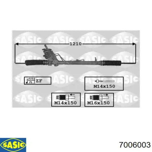 Купити 5U1422055E VAG Рульова рейка