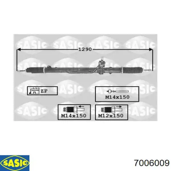 Рульова рейка AR9206R AGR
