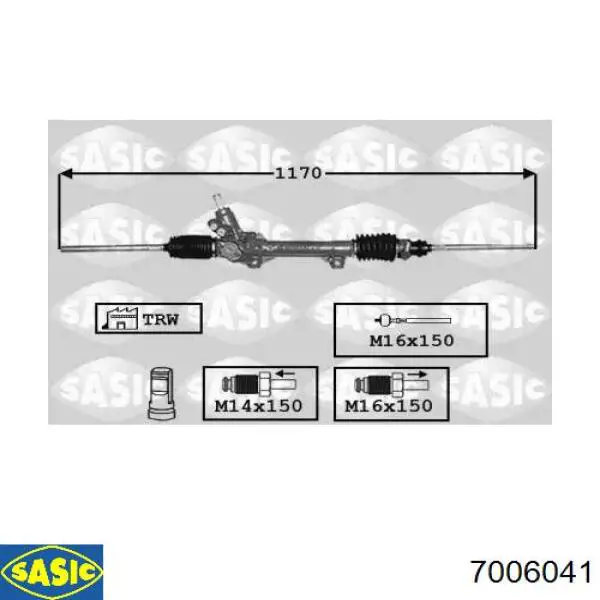 Купити CI9205R AGR Рульова рейка