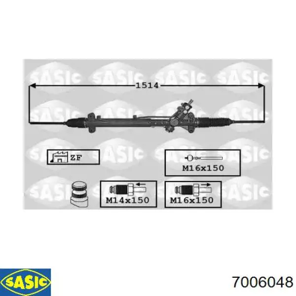 Рульова рейка ORK500306763 GP