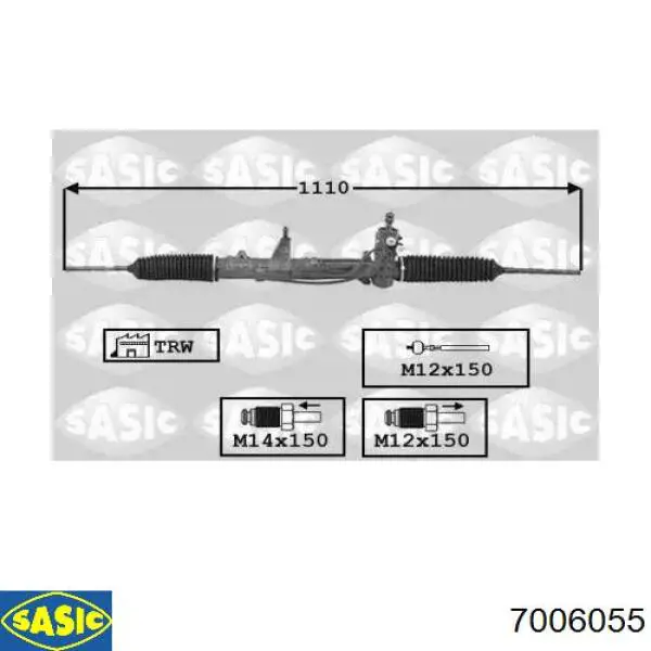Рульова рейка AR9205R AGR