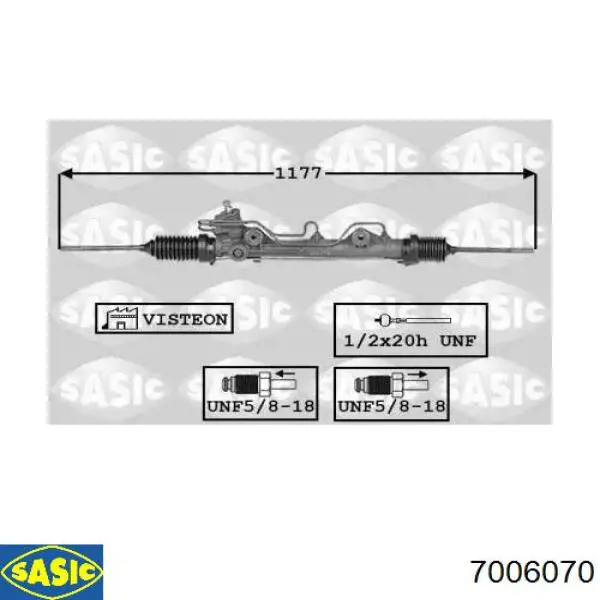 Купити FO220R MSG Рульова рейка