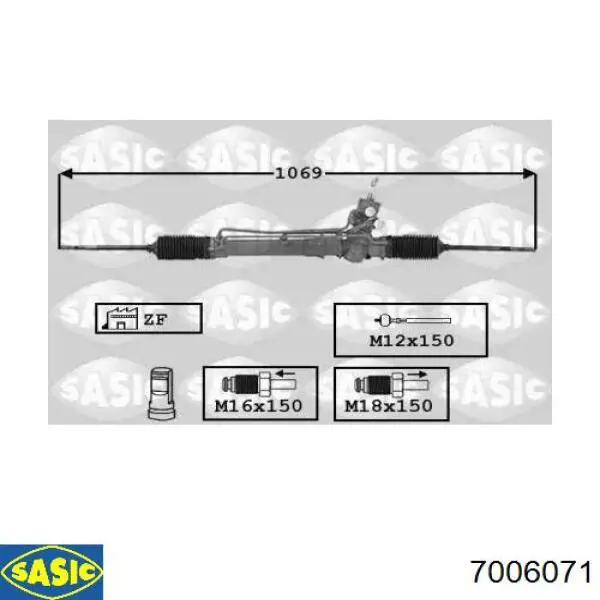 Купити OP9205R AGR Рульова рейка