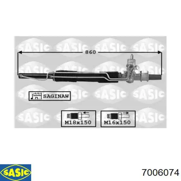Рульова рейка 2GS8008 GS