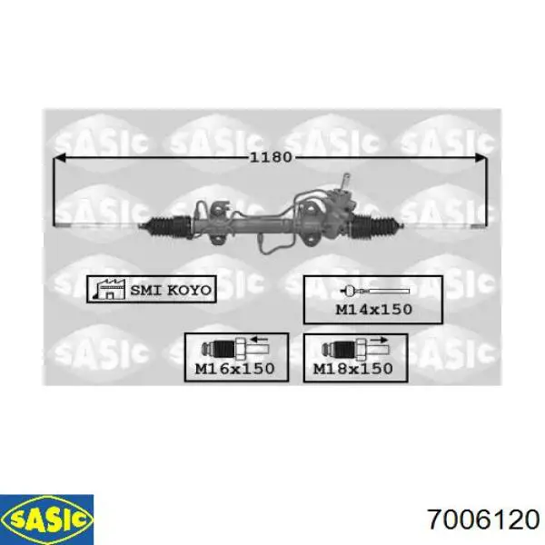 Рульова рейка 2GS5518 GS