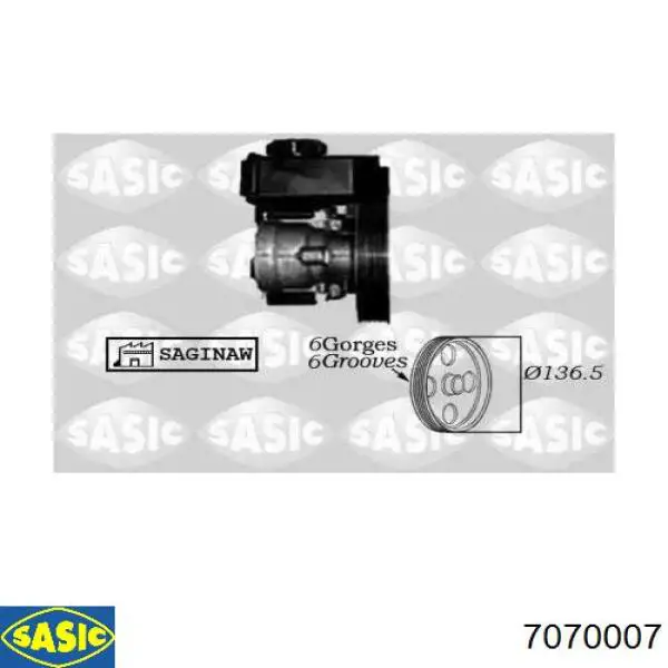 Купити 7070007 Sasic Насос гідравліки