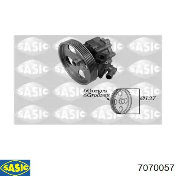 Насос ГПК Sasic 7070057 ціна, від 90.40 USD