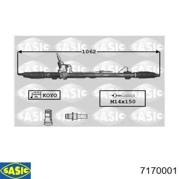 CI9008KIT MSG Рейковий рульовий механізм
