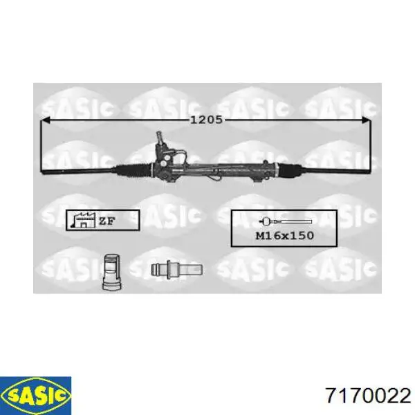 Рульова рейка 2GS5044 GS