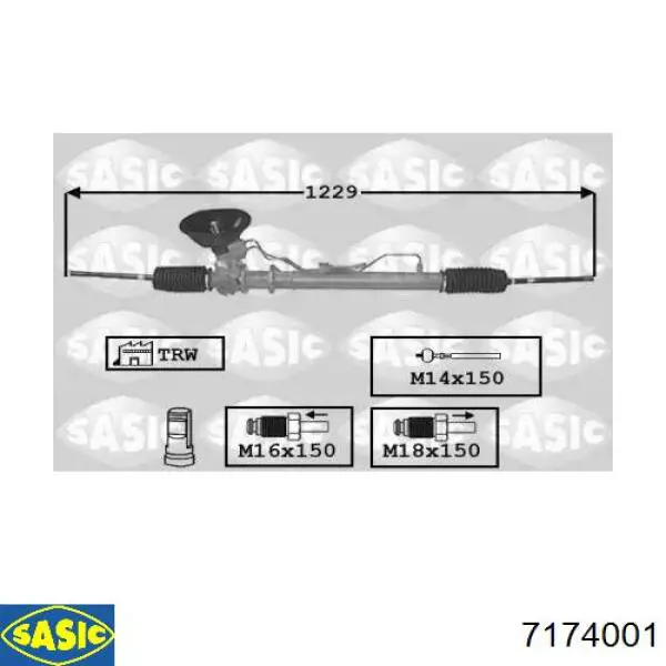 Купити 2GS5522C GS Рульова рейка