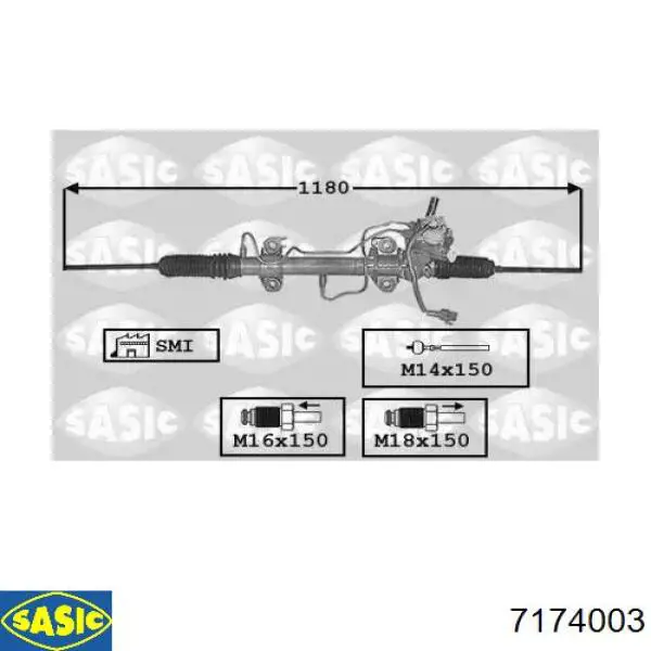 Купити 7701469044 Renault (RVI) Рульова рейка