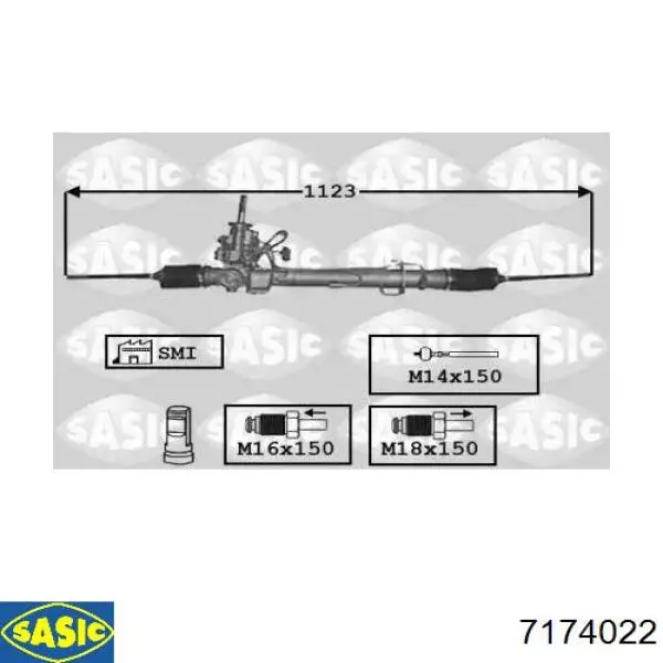 Рульова рейка RE258R MSG