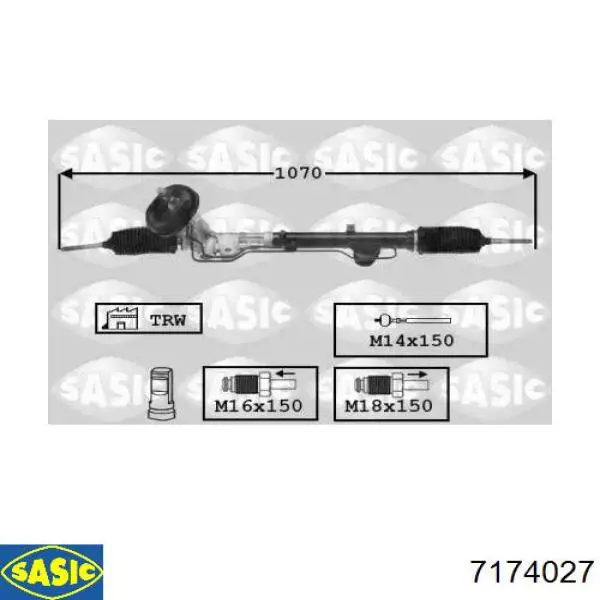 DC9202R AGR Рейковий рульовий механізм