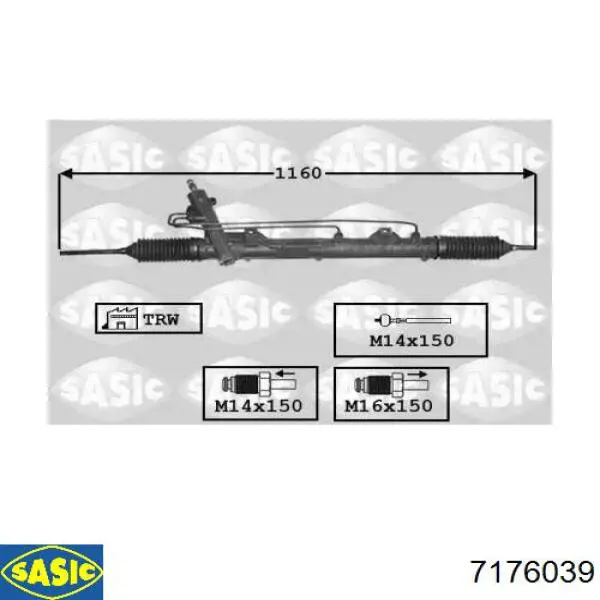 Рульова рейка BW213R MSG