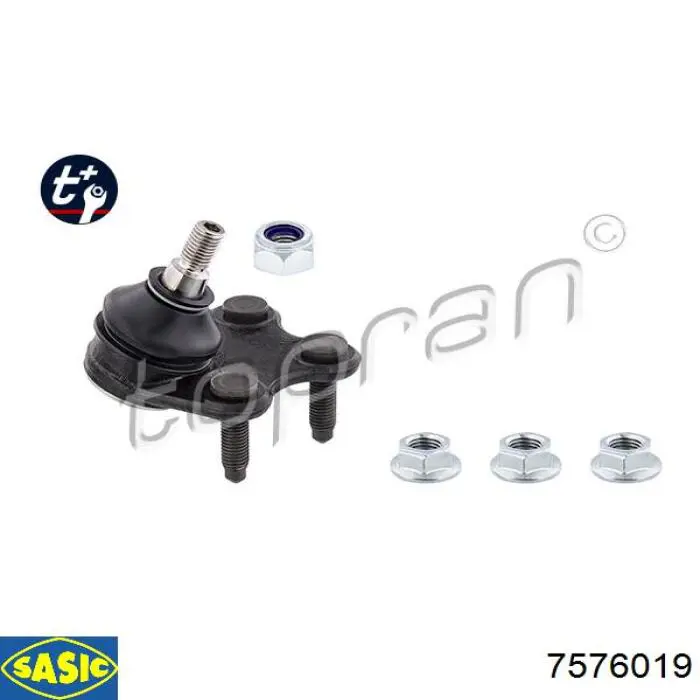 Кульова опора, нижня, ліва Sasic 7576019 ціна, від 12.03 USD