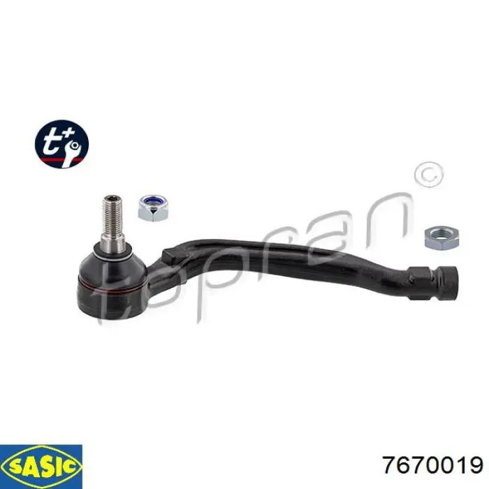 Наконечник рульовий Sasic 7670019 ціна, від 16.81 USD