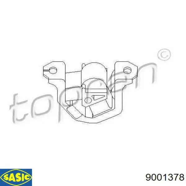 Подушка двигуна задня 9001378 Sasic