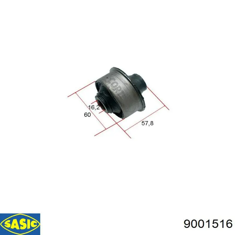 С/блок нижнього важеля Sasic 9001516