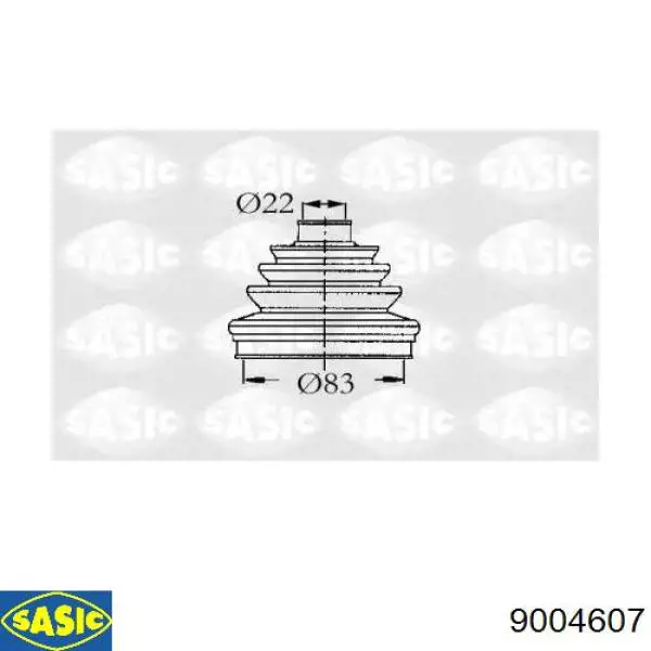 Купити 0026007 GKN-Spidan Пильник шарніра приводу