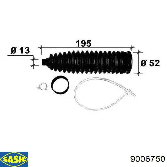 Купити 9006750 Sasic Пильник тяги
